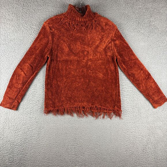 Rafaella Petites Sweater Women's Small Orange Turtleneck Soft - Picture 7 of 12